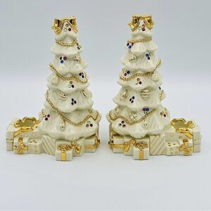 Lenox Christmas Tree candle holders